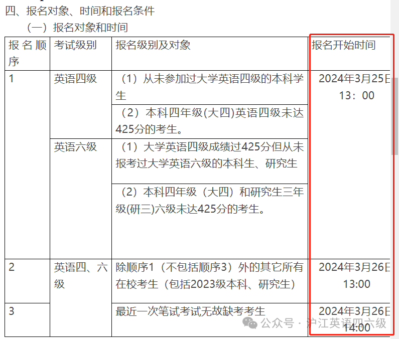 2024英语4级报考时间(2022英语四级考试时间报名)