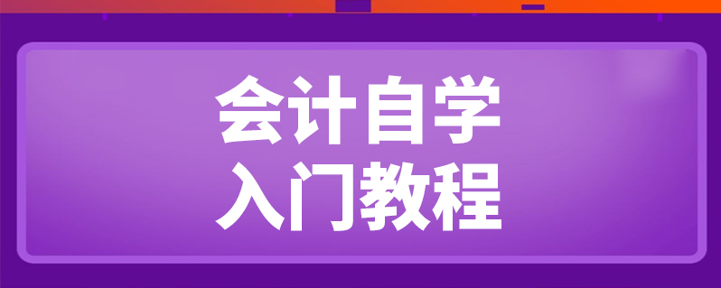 会计教程视频自学(会计自学课程视频)