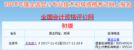 初级会计报名官方网址(初级会计报名官方网址查询)