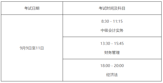 中级会计师考试时间2024(中级会计师2024年报名和考试时间)