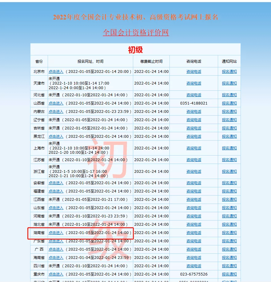 湖南初级会计报名时间2023下半年(2022年湖南初级会计报名时间和考试时间)